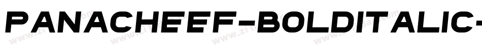 PanacheEF-BoldItalic字体转换