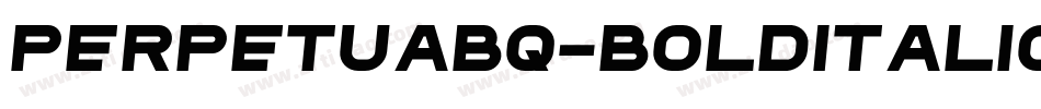 PerpetuaBQ-BoldItalic字体转换