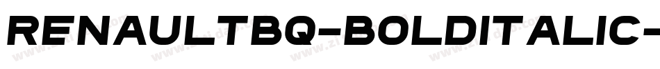 RenaultBQ-BoldItalic字体转换