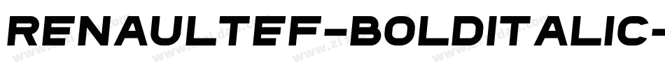 RenaultEF-BoldItalic字体转换