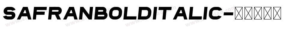 SafranBoldItalic字体转换