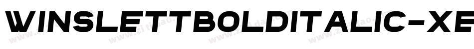 WinslettBoldItalic-XeE2字体转换