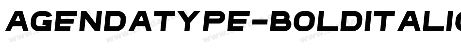 Agendatype-BoldItalic字体转换