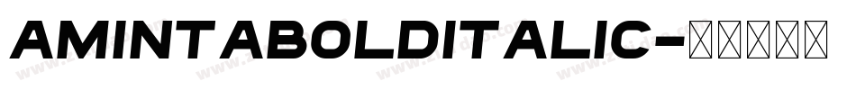 AmintaBoldItalic字体转换