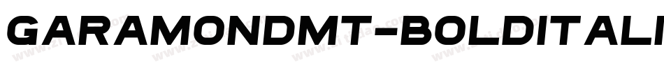 GaramondMT-BoldItalic字体转换