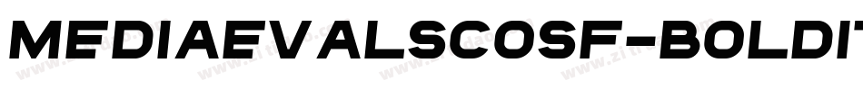 MediaevalSCOSF-BoldItalic字体转换