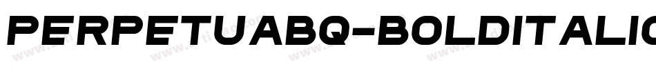 PerpetuaBQ-BoldItalic字体转换