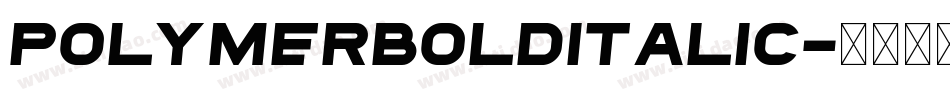 PolymerBoldItalic字体转换