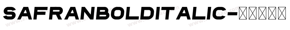 SafranBoldItalic字体转换