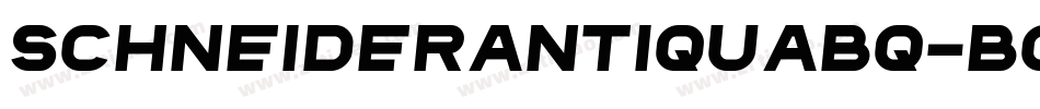 SchneiderAntiquaBQ-BoldItalic字体转换