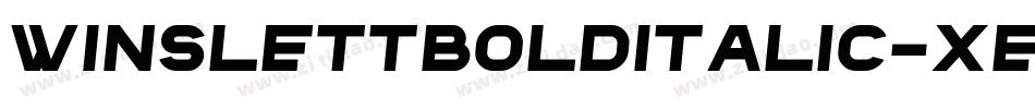 WinslettBoldItalic-XeE2字体转换