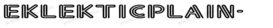 EklekticPlain字体转换