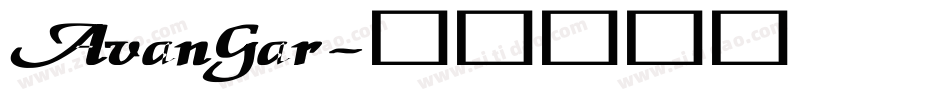 AvanGar字体转换