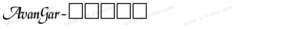 AvanGar字体转换