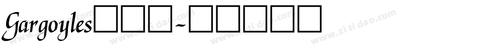 Gargoyles生成器字体转换