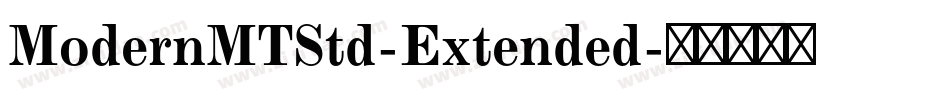 ModernMTStd-Extended字体转换