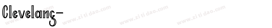 Clevelang字体转换