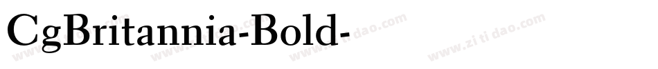 CgBritannia-Bold字体转换