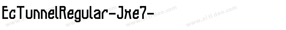 EcTunnelRegular-Jxe7字体转换