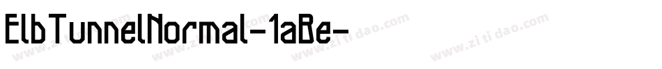 ElbTunnelNormal-1aBe字体转换