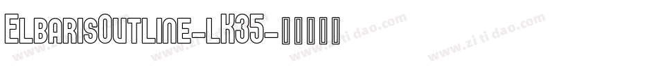 ElbarisOutline-lK35字体转换