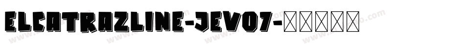 ElcatrazLine-jEV07字体转换