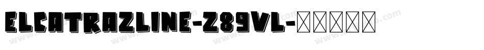 ElcatrazLine-z89Vl字体转换