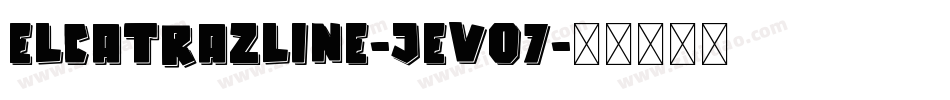 ElcatrazLine-jEV07字体转换