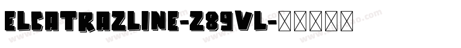 ElcatrazLine-z89Vl字体转换