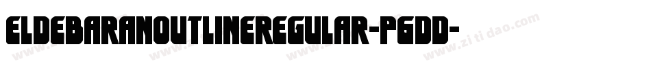 EldebaranOutlineRegular-P6dd字体转换