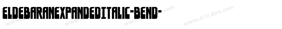 EldebaranExpandedItalic-BEnd字体转换