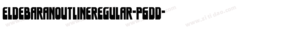 EldebaranOutlineRegular-P6dd字体转换