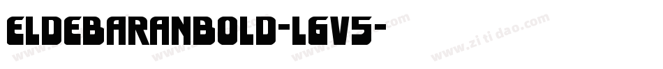 EldebaranBold-L6v5字体转换