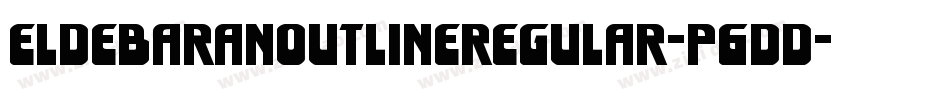 EldebaranOutlineRegular-P6dd字体转换