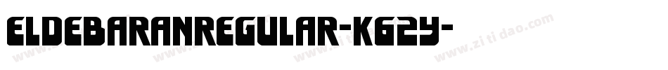 EldebaranRegular-K62y字体转换