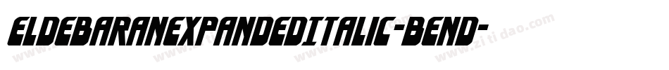 EldebaranExpandedItalic-BEnd字体转换