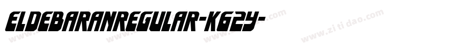 EldebaranRegular-K62y字体转换