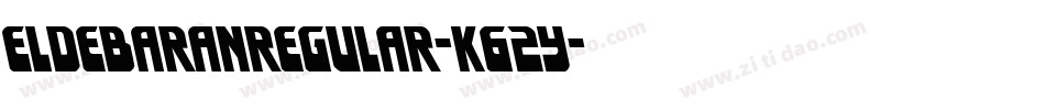 EldebaranRegular-K62y字体转换