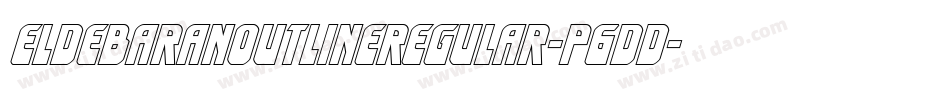 EldebaranOutlineRegular-P6dd字体转换