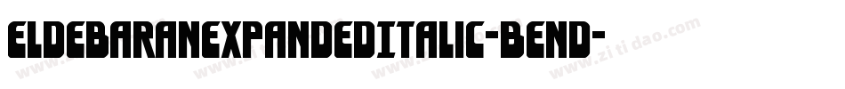 EldebaranExpandedItalic-BEnd字体转换