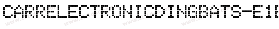 CarrElectronicDingbats-e1e字体转换
