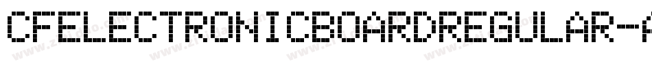 CfElectronicBoardRegular-a8MR字体转换