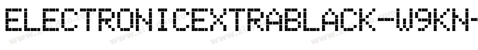 ElectronicExtrablack-W9Kn字体转换