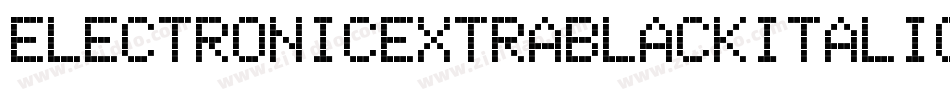 ElectronicExtrablackItalic-aw8K字体转换
