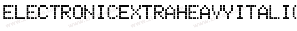 ElectronicExtraheavyItalic-3qep字体转换