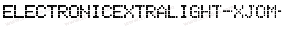 ElectronicExtralight-xJOm字体转换