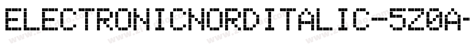 ElectronicNordItalic-5z0a字体转换