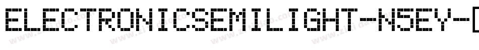 ElectronicSemilight-n5EY字体转换