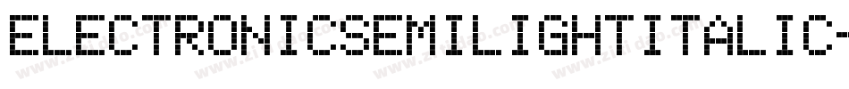 ElectronicSemilightItalic-1qmZ字体转换