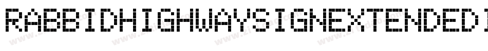 RabbidHighwaySignExtendedItalic-1MR2字体转换